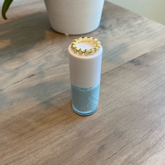 14k Gold Plated Opalite Eternity Ring - Picture 4 of 5